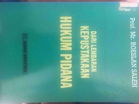 DARI LEMBARAN KEPUSTAKAAN HUKUM PIDANA