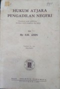 Hukum Atjara Pengadilan Negeri